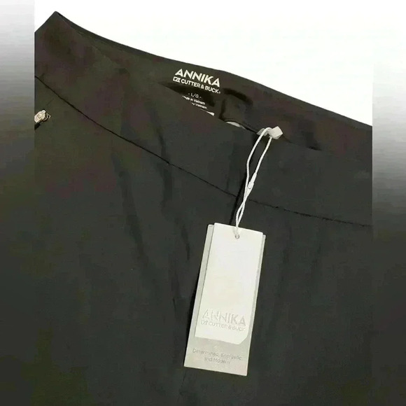 NWT Annika Cutter and Buck CB WeatherTech Black Pants Size Large - Picture 3 of 9